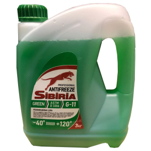 Антифриз Sibiria -40 зеленый 3 кг