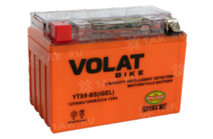 Аккумулятор VOLAT МОТО 9 Ah YTX9-BS(iGEL) L+ Китай