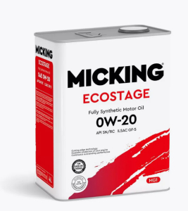 Моторное масло MICKING Ecostage MG1 0W20 SN/RC синт. 4 л 