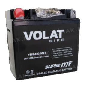 Аккумулятор VOLAT МОТО 10 Ah YB9-BS(MF) L+ Китай