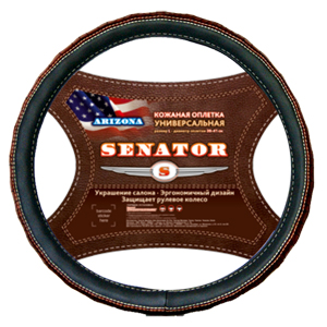 Оплетка на руль SENATOR кожаная Arizona 