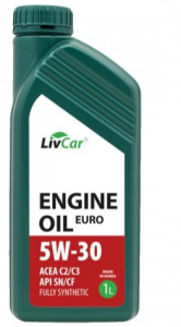 Моторное масло Livcar Euro 5w30 C2/3 API SN/CF 1 л