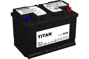 Аккумулятор TITAN AGM 6ст-70 оп VRLA L3