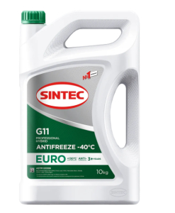 Антифриз Sintec Euro G11 green -40 10 кг