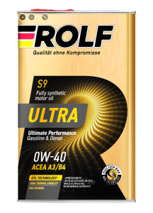 Моторное масло Rolf Ultra SAE 0w20 ACEA A3/B4, API SN/CF, металл 1л