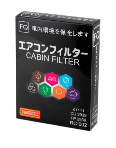 Фильтр салонный FQ RC-002XAF RC-002 K1111 CU 2939 (Aroma)