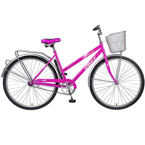 Велосипед Foxx 28" Fiesta, 20" женск., перед. корз., фиолетовый 