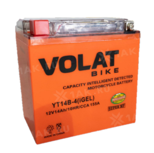 Аккумулятор VOLAT МОТО 14 Ah YT14B-4(iGEL) L+ Китай
