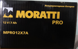 Аккумулятор Moratti МОТО 12V7 PRO nano-gel (YTX7A-BS)