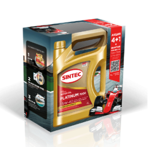 Моторное масло Sintec Platinum 7000 SAE 0W20 GF-6A 4 л Акция 4+1