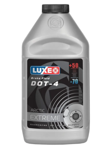 Тормозная жидкость Luxe B2C 644 DOT-4 Arctic Extreme (-70), 455 гр.