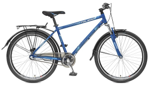 Велосипед STINGER 26" TOLEDO, алюм. 18", синий