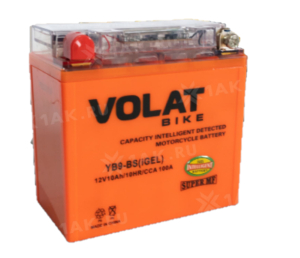 Аккумулятор VOLAT МОТО 10 Ah YB9-BS(iGEL) L+ Китай