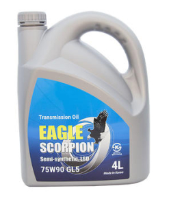 Масло трансмиссионное Eagle Scorpion Gear semi-syn 75W90 API GL-5 LSD 4 L
