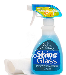 Стеклоочиститель с салфеткой Kolibriya Shine Glass триггер 250ml