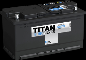 Аккумулятор TITAN EURO SILVER 6ст-110 пп