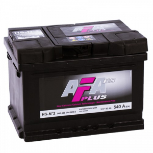 Аккумулятор AFA PLUS 60Ah HS-№2 оп низкий