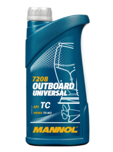 Моторное масло Mannol Outboard Universal TC-W2/ 7208 для лодок 1 л