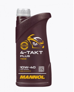 Моторное масло Mannol JASO MA/MA2 SL 4-Takt plus п/синт., 10W40 1 л 