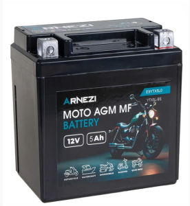 Аккумулятор Arnezi MOTO AGM 12V5 1205 оп 113х70х109 60 A