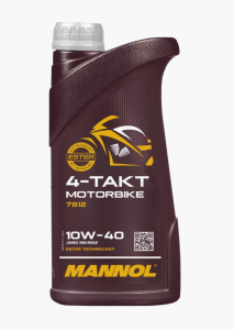Моторное масло Mannol Motorbike 4-Takt синт., для мотоциклов 10W40 1 л 