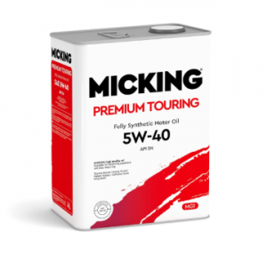 Моторное масло MICKING Premium Touring MG1 5W40 SN синт. 4 л 