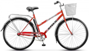 Велосипед Stels 28" Navigator Lady 300 красный 20" + металл. корзина