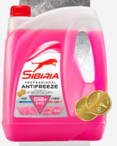 Антифриз Sibiria G12+ red -40 5 кг