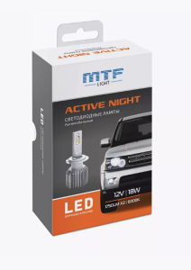 Лампа MTF Light 12-18 Вт H3 Led Active Night 6000 K компл. 2 шт.