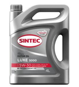 Моторное масло Sintec Luxe 5000 SAE 5W30 5 л Акция