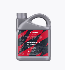 Масло моторное Lavr Moto Ride Quadro 5W40 4T SM 4 л