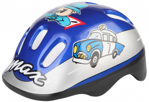 Шлем защитный MV-6-2 (out-mold) серо-синий с авто М