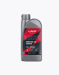 Моторное масло RIDE Special 4T 10W40 SN 1 л LAVR 