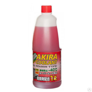 Антифриз Akira Coolant -40 красн. 1 л (всесезонный)