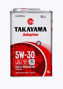 Моторное масло TAKAYAMA ADAPTEC 5W-30 ACEA C3 API SN/CF металл 1 л 