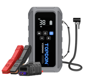 Пусковое устройство TOPDON V2200 AIR (2200A) 16 000 мАч (со встроенным компресором подкачки шин)