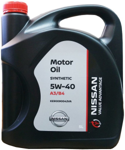 Моторное масло NISSAN VA Motor Oil 5W-40 синт. 5L