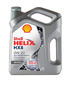 Моторное масло Shell helix HX8 Synthetic 0W-20 4л.