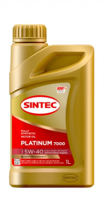 Моторное масло Sintec Platinum 7000 SAE 5W40 ACEA А3/В4 1 л 