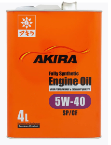 Моторное масло Akira Engine Oil FS 5w40 SP/CF 4 л