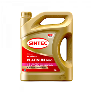 Моторное масло Sintec Platinum 7000 SAE 5W30 API SL A5/B5 4 л