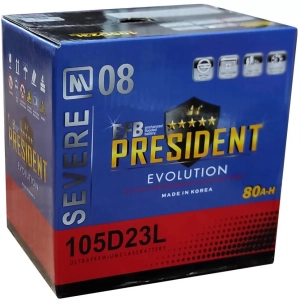 Аккумулятор President EFB Evolution 105D23L 80Ah