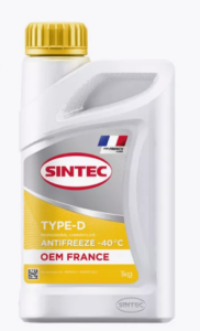 Антифриз Sintec OEM France Type-D yellow -40 1кг 