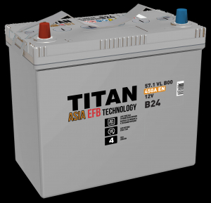 Аккумулятор TITAN ASIA EFB 6ст-57 оп