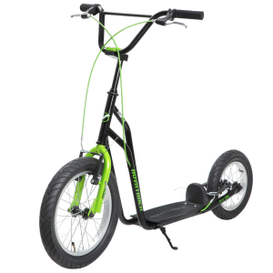 Самокат NOVATRACK CITY LINE, ручн. тормоза v-brake, зеленый