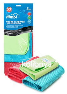 Салфетка Kolibriya Nimbi-53 микрофибра 3шт набор 