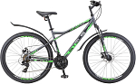 Велосипед Stels 27.5" Navigator-710 MD антрацитовый/зелёный/чёрный 16"