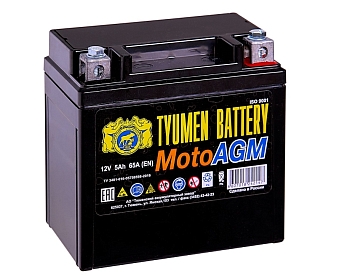 Аккумулятор ТЮМЕНЬ МОТО 6МТС-5 AGM 65А