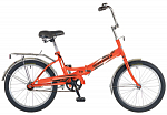 Велосипед Novatrack 20" FS-30 1-скор. складной оранжевый (нож.торм.) 