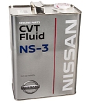 Жидкость для вариаторов NISSAN CVT FLUID NS-3 4л